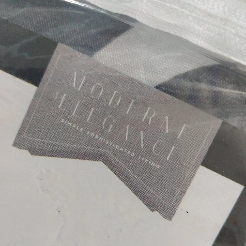 Modern Elegance Queen Size Duvet Cover Gray White